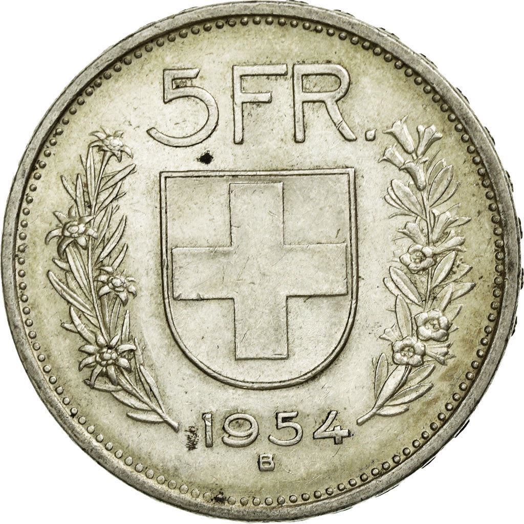 Switzerland Coin Swiss 5 Francs | Composer Paul Burkhard | KM40 | 1931 - 1969