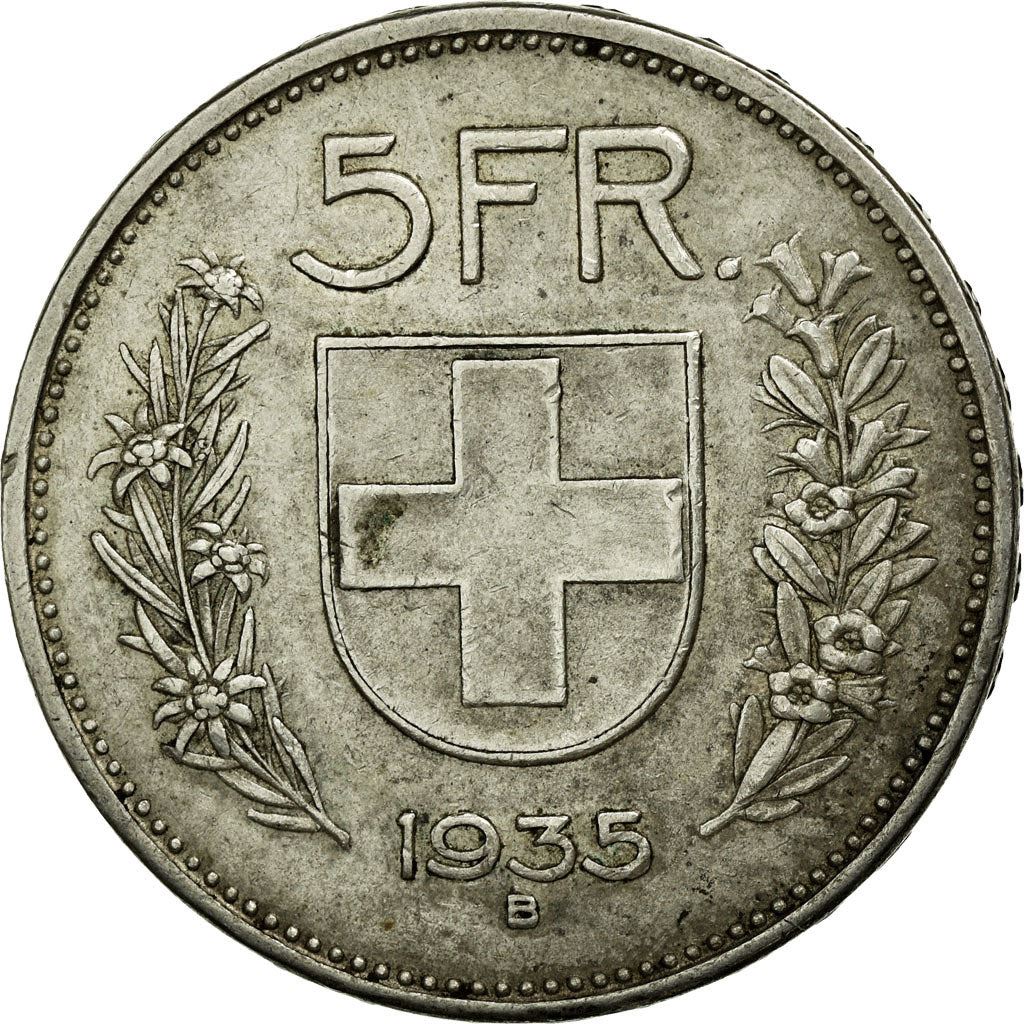 Switzerland Coin Swiss 5 Francs | Composer Paul Burkhard | KM40 | 1931 - 1969