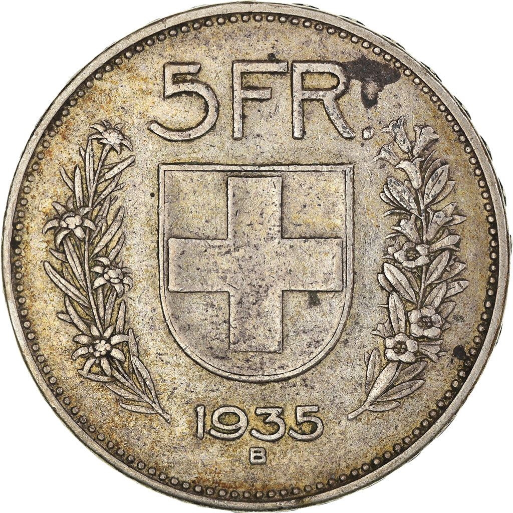 Switzerland Coin Swiss 5 Francs | Composer Paul Burkhard | KM40 | 1931 - 1969