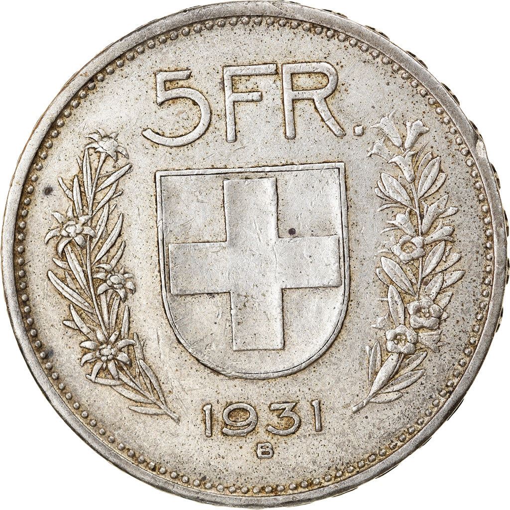 Switzerland Coin Swiss 5 Francs | Composer Paul Burkhard | KM40 | 1931 - 1969