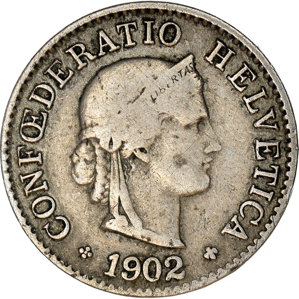 Switzerland Coin Swiss 5 Rappen | Goddess of Liberty Libertas | KM26 | 1879 - 1980