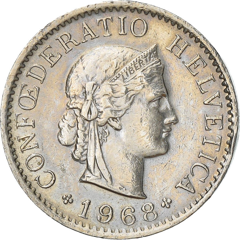 Switzerland Coin Swiss 5 Rappen | Goddess of Liberty Libertas | KM26 | 1879 - 1980