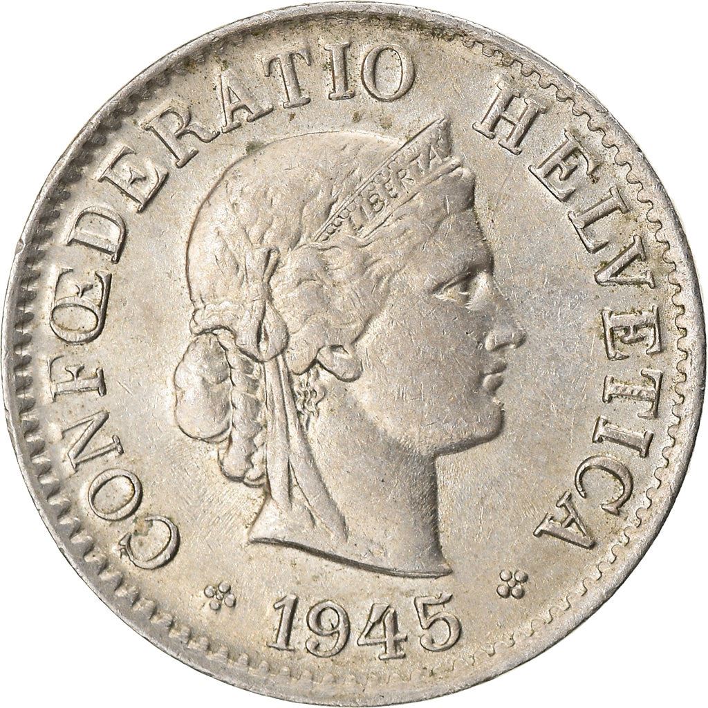 Switzerland Coin Swiss 5 Rappen | Goddess of Liberty Libertas | KM26 | 1879 - 1980