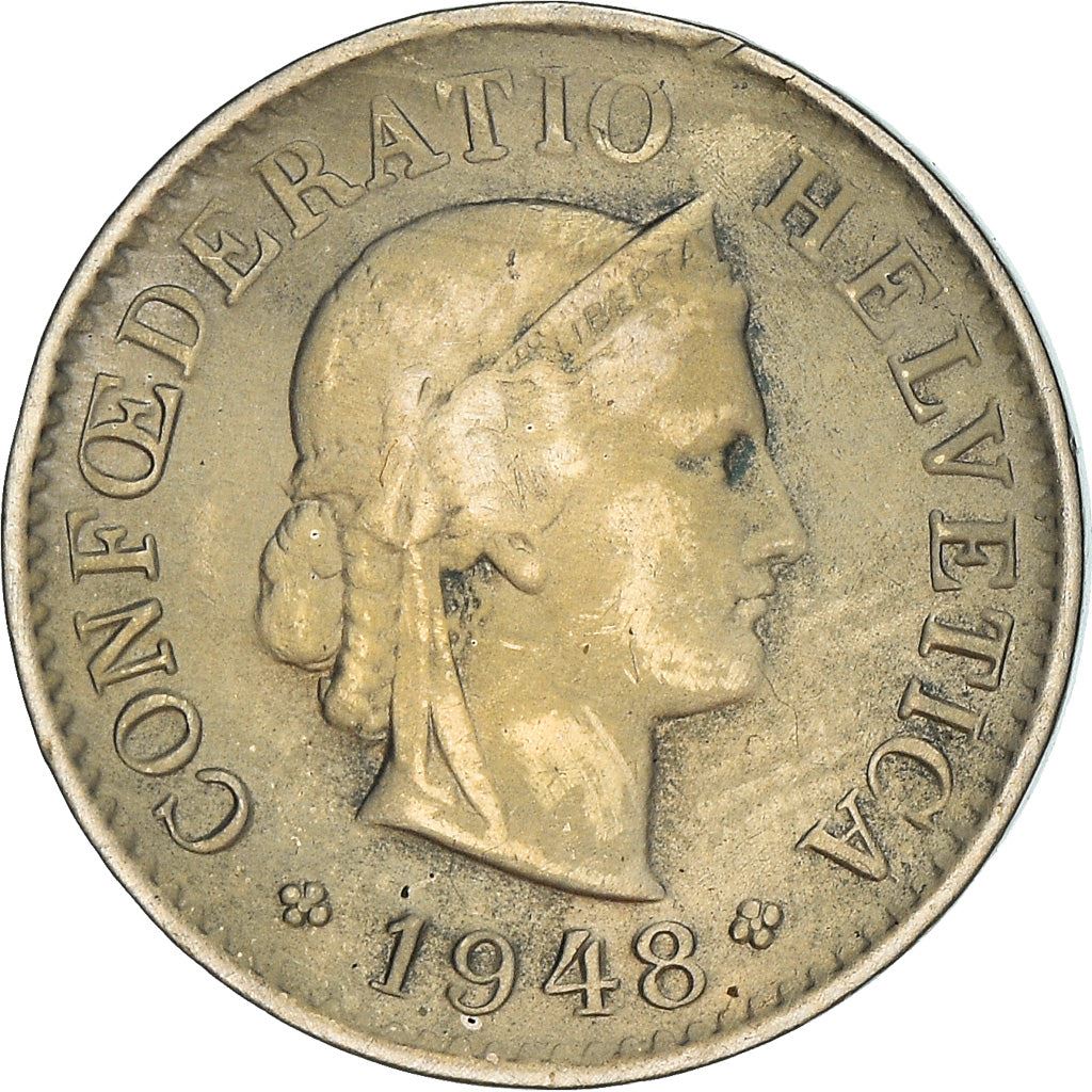 Switzerland Coin Swiss 5 Rappen | Goddess of Liberty Libertas | KM26 | 1879 - 1980