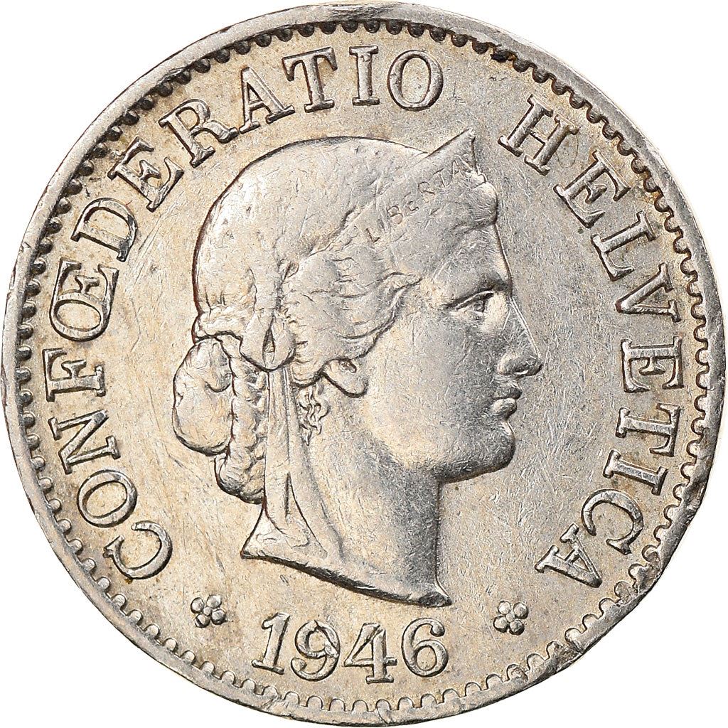 Switzerland Coin Swiss 5 Rappen | Goddess of Liberty Libertas | KM26 | 1879 - 1980