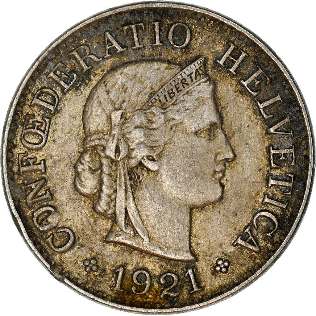 Switzerland Coin Swiss 5 Rappen | Goddess of Liberty Libertas | KM26 | 1879 - 1980