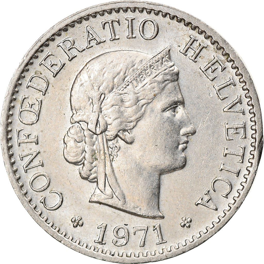 Switzerland Coin Swiss 5 Rappen | Goddess of Liberty Libertas | KM26 | 1879 - 1980