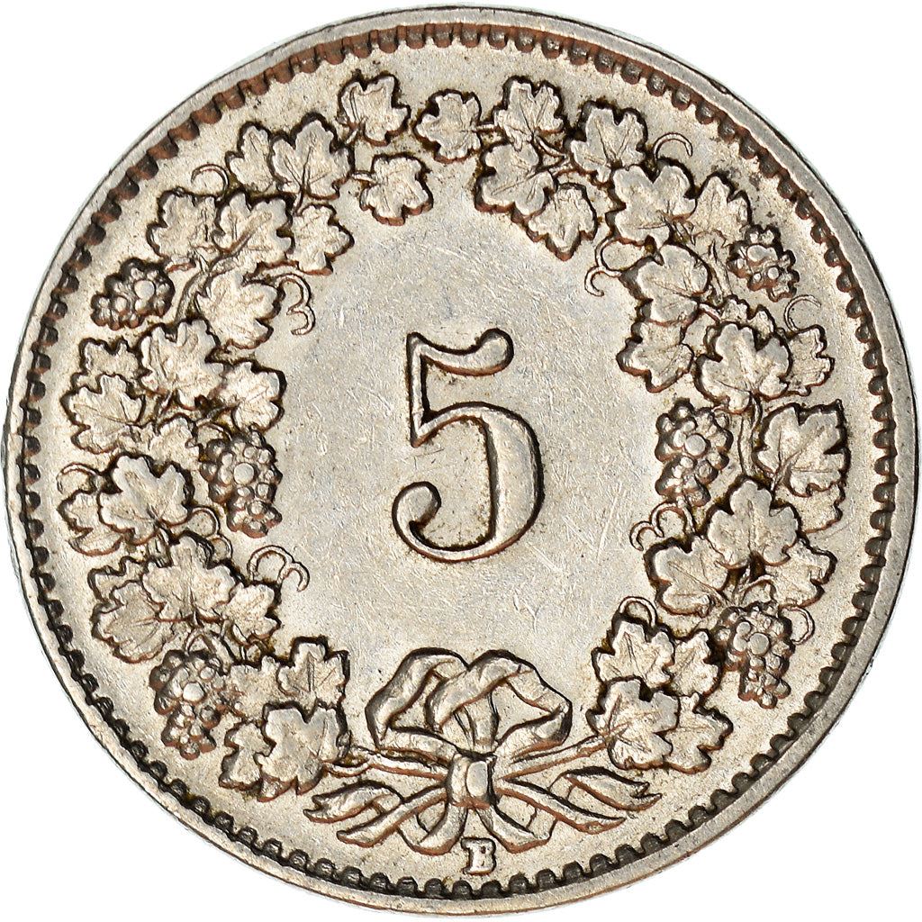 Switzerland Coin Swiss 5 Rappen | Goddess of Liberty Libertas | KM26b | 1932 - 1941