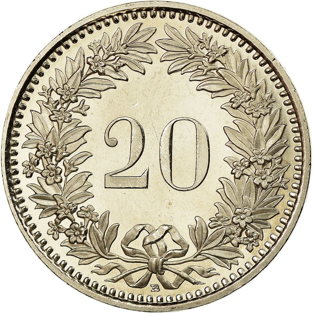 Switzerland | Swiss | 20 Rappen Coin | Goddess of Liberty Libertas | KM29a | 1939 - 2021