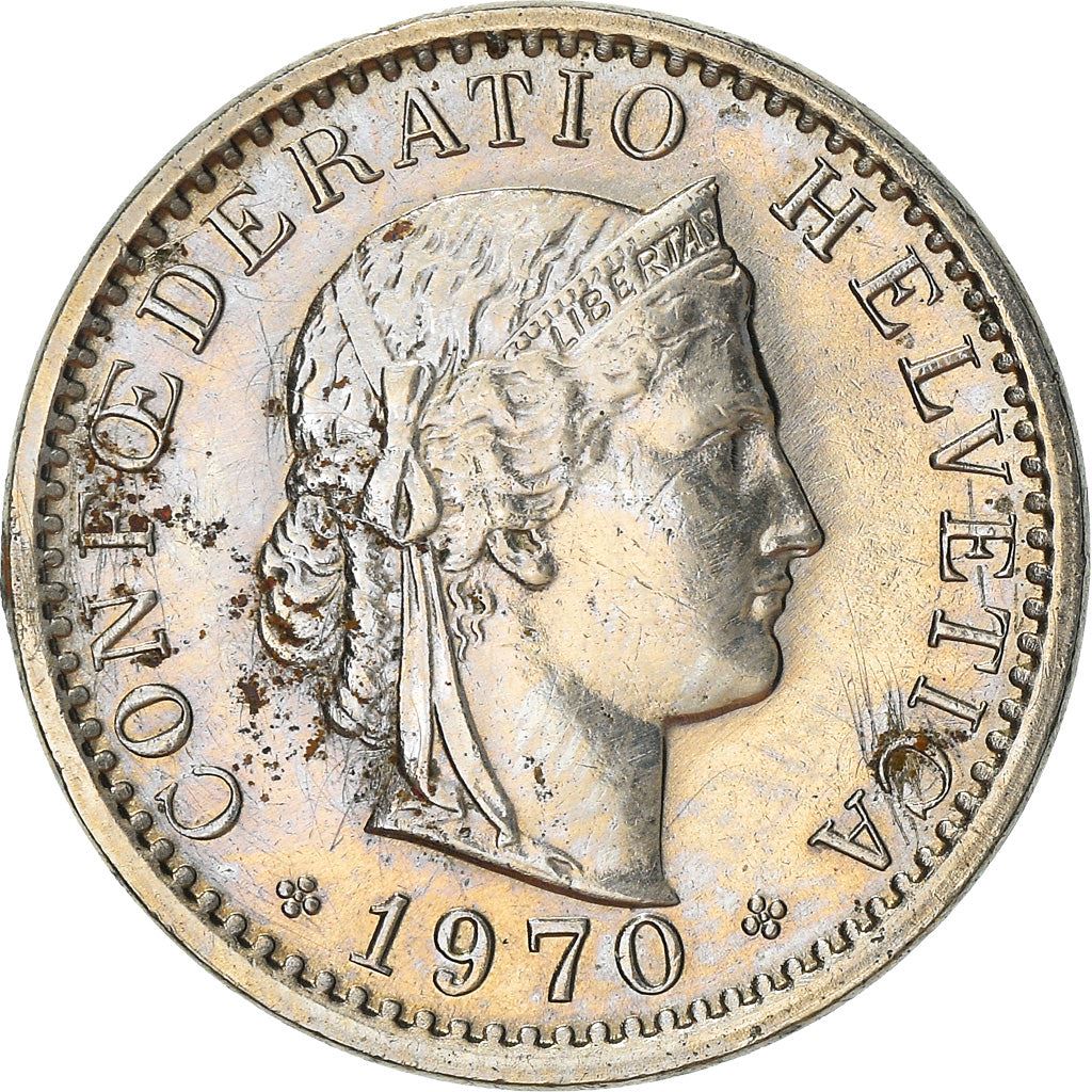 Switzerland | Swiss | 20 Rappen Coin | Goddess of Liberty Libertas | KM29a | 1939 - 2021