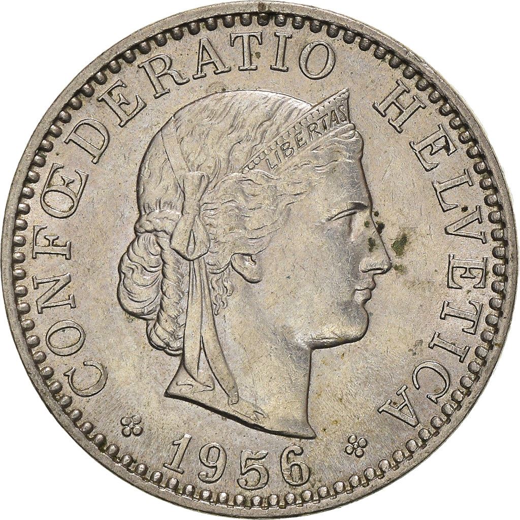 Switzerland | Swiss | 20 Rappen Coin | Goddess of Liberty Libertas | KM29a | 1939 - 2021