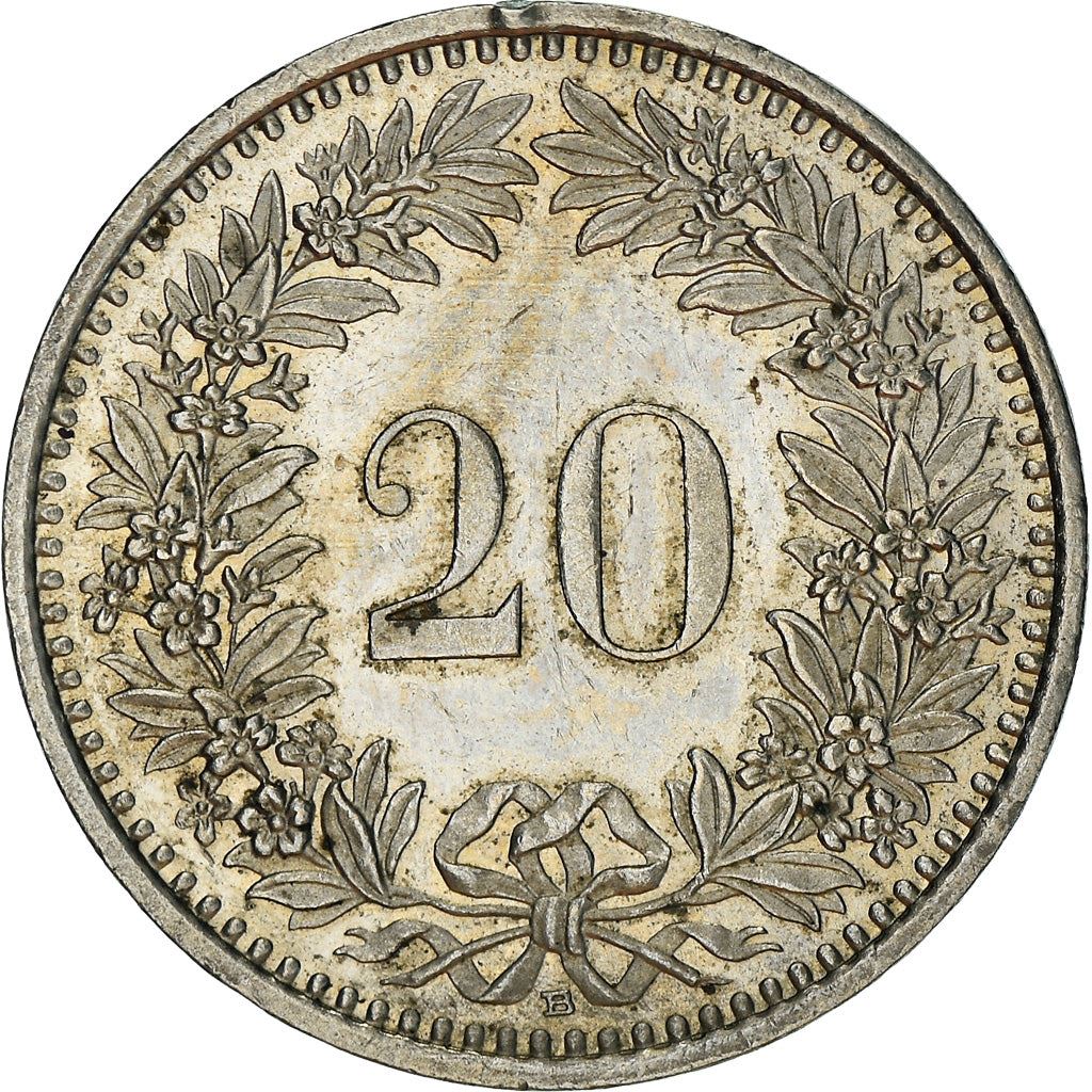 Switzerland | Swiss | 20 Rappen Coin | Goddess of Liberty Libertas | KM29a | 1939 - 2021