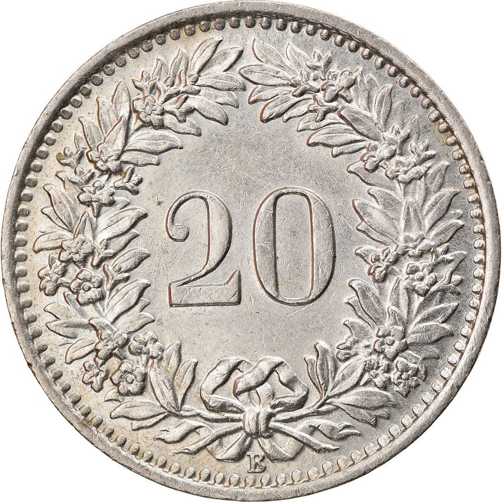 Switzerland | Swiss | 20 Rappen Coin | Goddess of Liberty Libertas | KM29a | 1939 - 2021