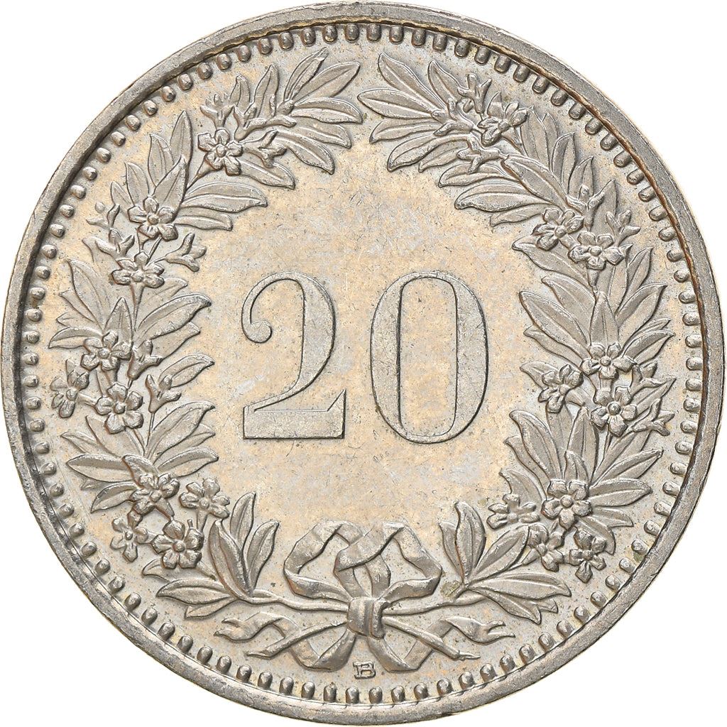 Switzerland | Swiss | 20 Rappen Coin | Goddess of Liberty Libertas | KM29a | 1939 - 2021