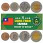 Taiwan | 4 Coin Set | 1 New Dollar 5 New 10 New 50 New Dollars | 1981 - 2023