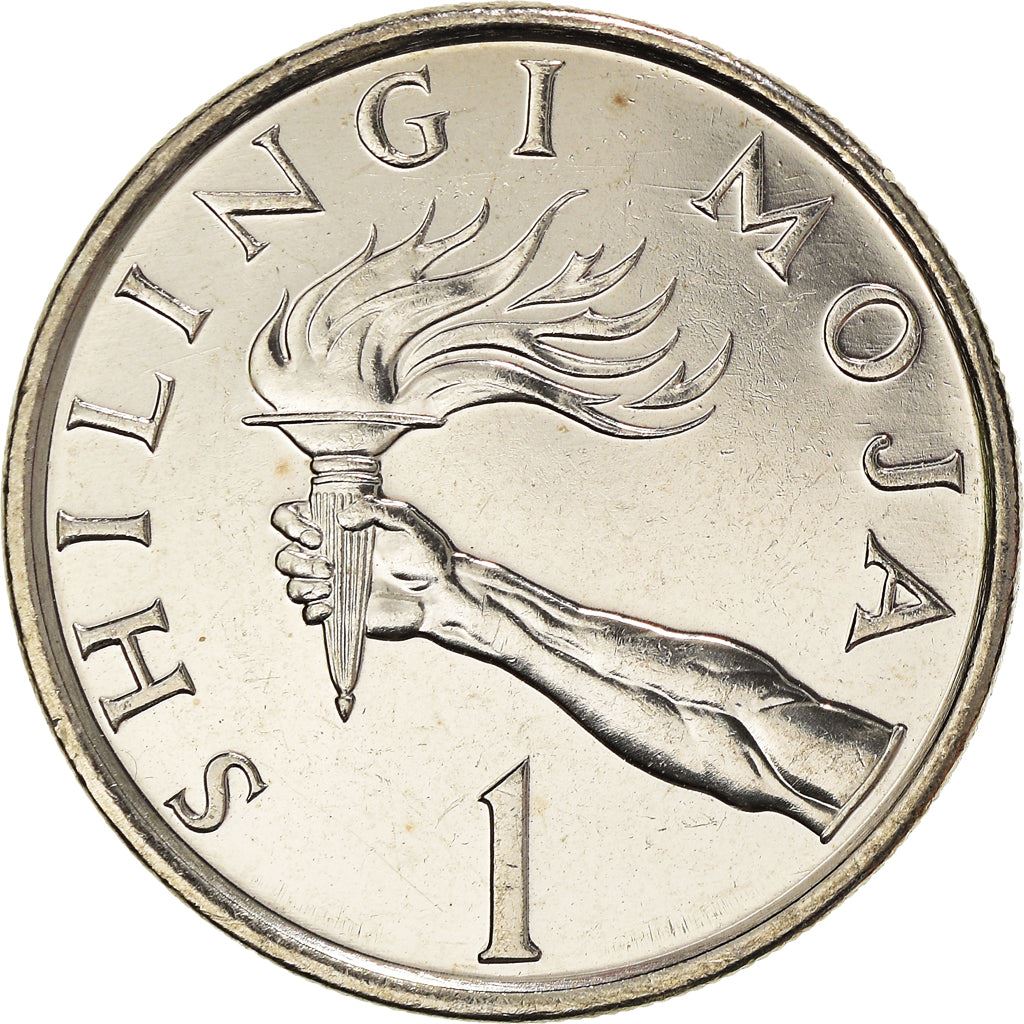 Tanzania | 1 Shilingi Coin | Torch | Km:22 | 1987 - 1992