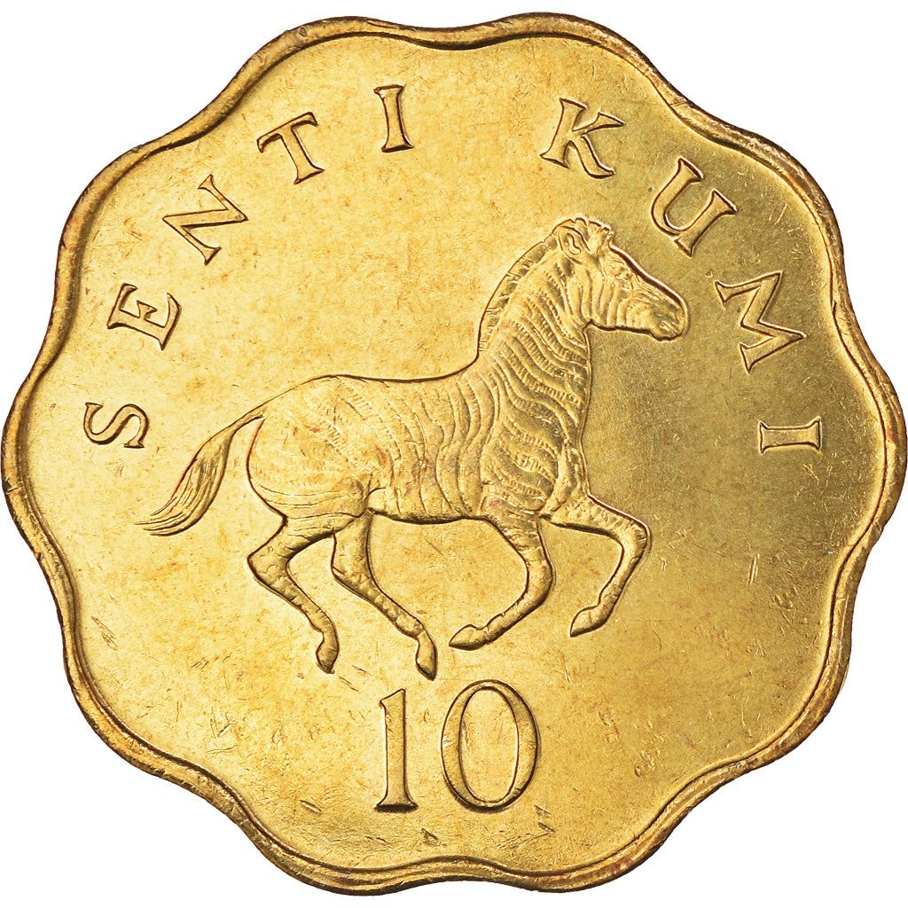 Tanzania | 10 Senti Coin | Zebra | Km:11 | 1977 - 1984