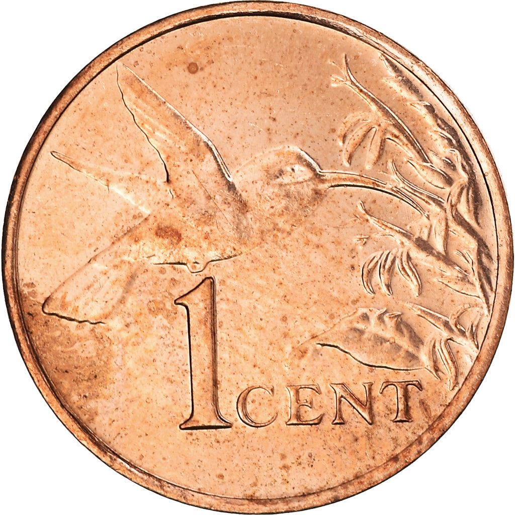 Trinidad and Tobago 1 Cent Coin | Hummingbird | KM29 | 1976 - 2016