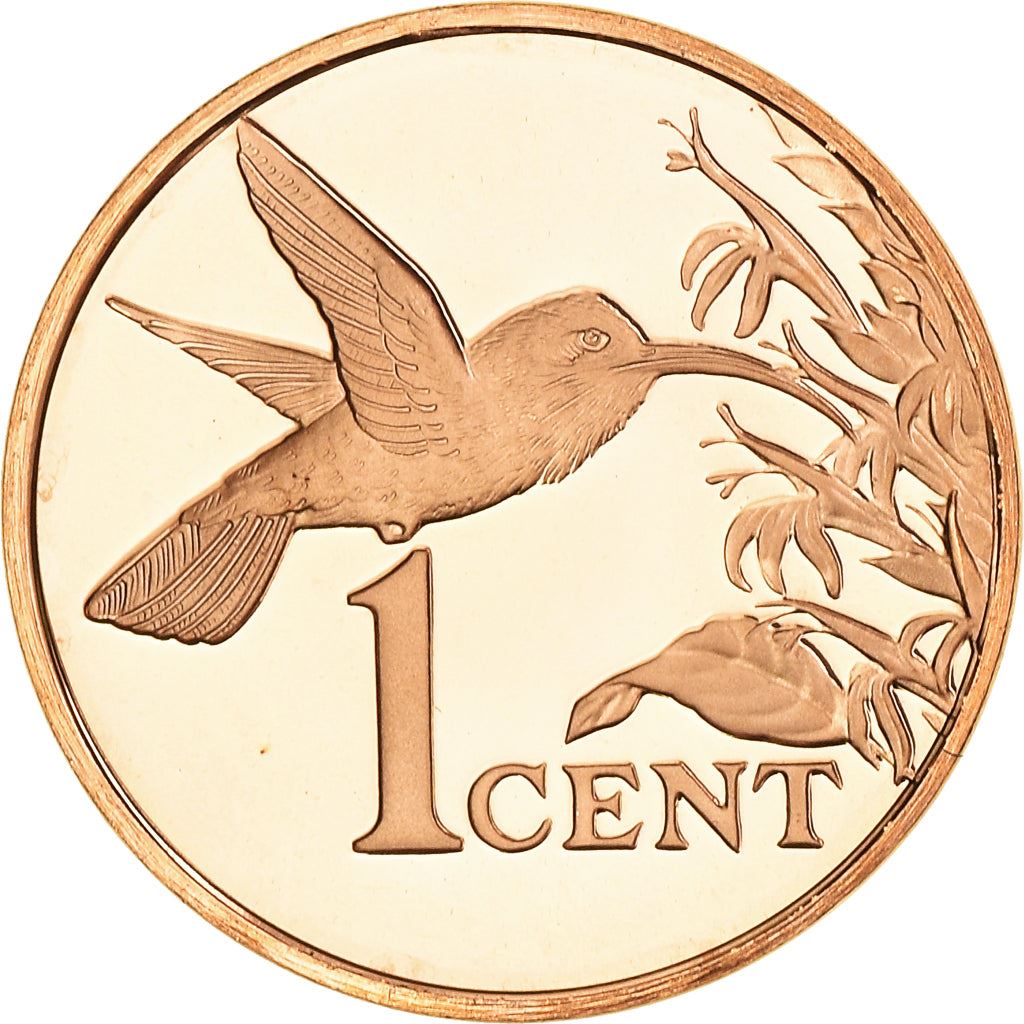 Trinidad and Tobago 1 Cent Coin | Hummingbird | KM29 | 1976 - 2016