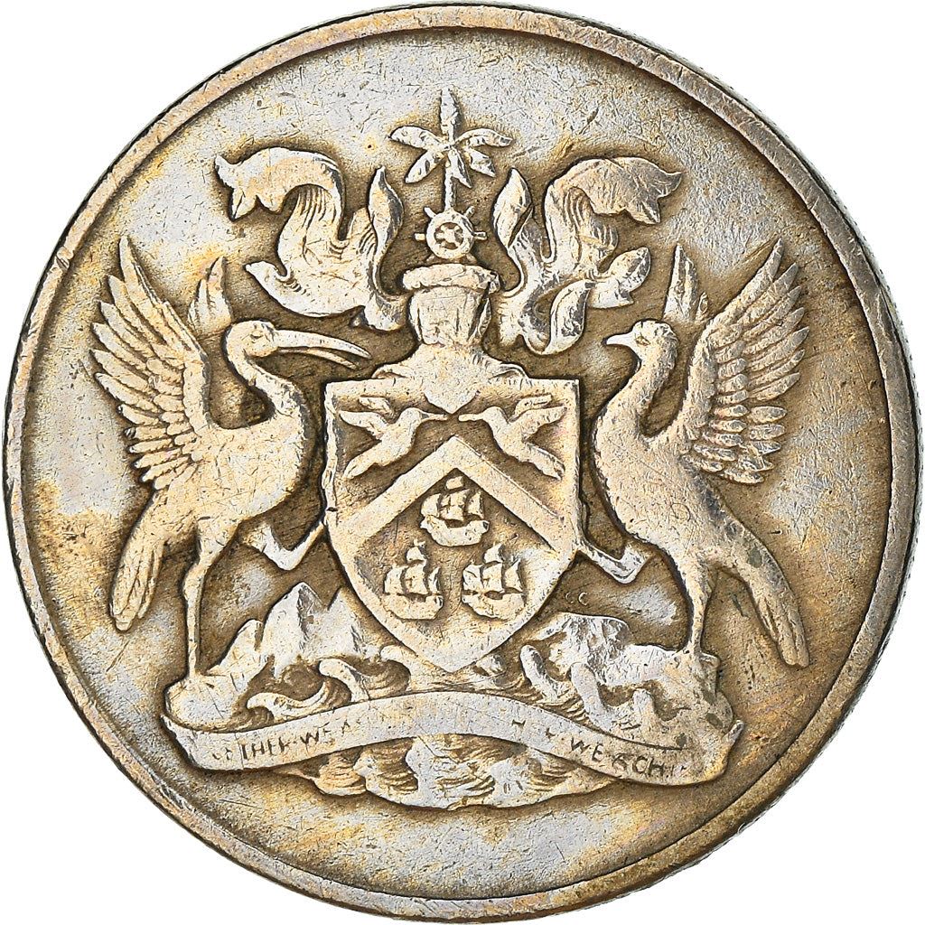 Trinidad and Tobago 25 Cents Coin | Queen Elizabeth II | KM4 | 1966 - 1972