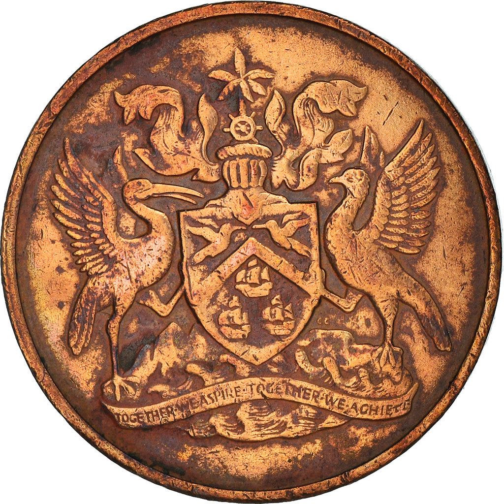 Trinidad and Tobago 5 Cents Coin | Queen Elizabeth II | KM2 | 1966 - 1972