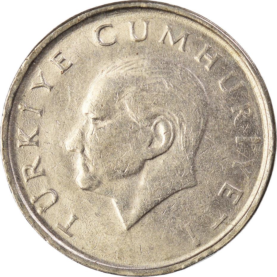 Turkey | 25.000 Lira Coin | Rose | Mustafa Kemal Atatürk | Km:1041 | 1995 - 2000