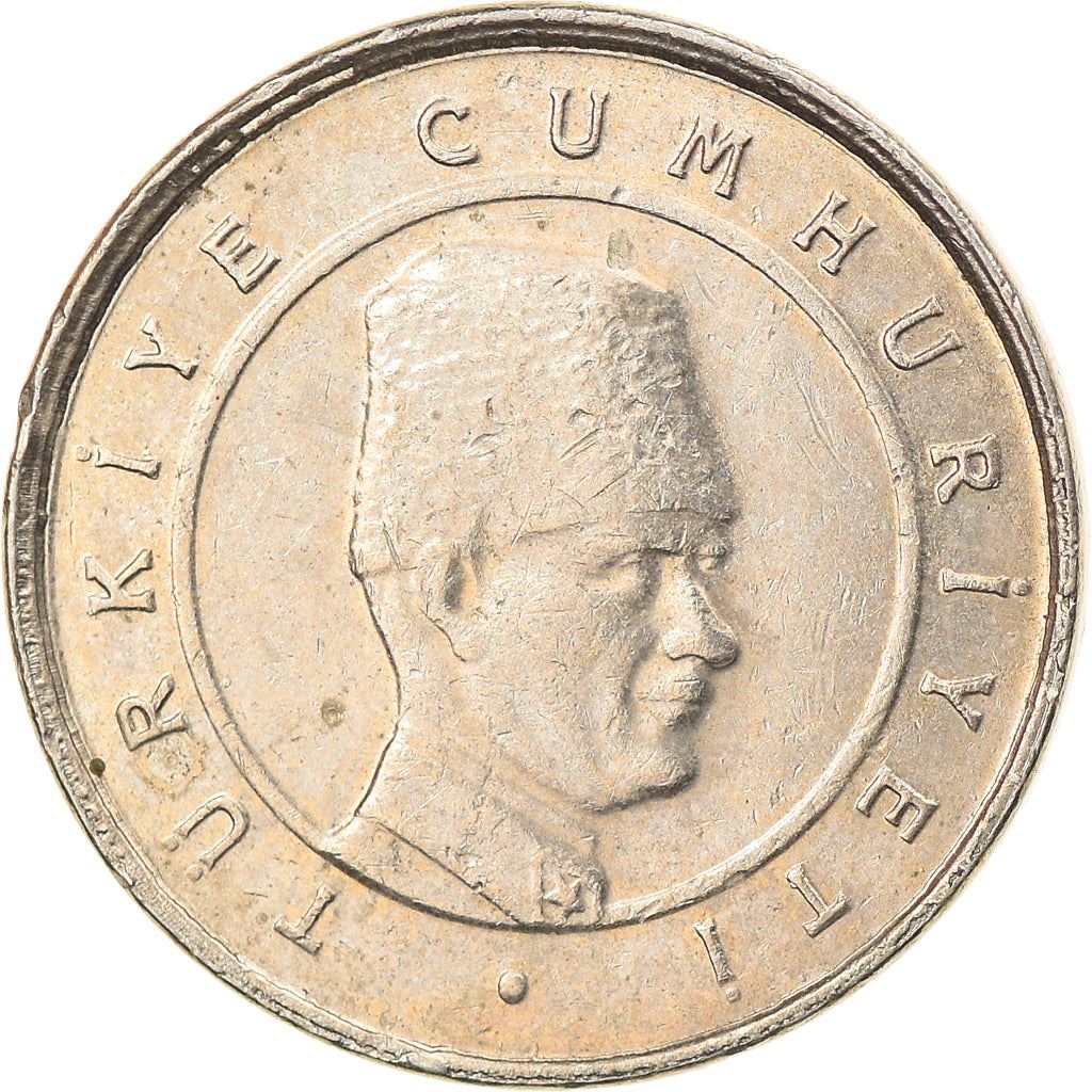 Turkey Coin Turkish 10 Yeni Kurus | President Mustafa Kemal Ataturk | KM1166 | 2005 - 2008