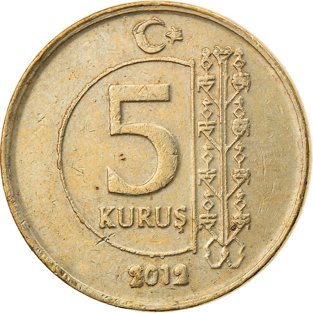 Turkey Coin Turkish 5 Kurus | President Mustafa Kemal Ataturk | KM1240 | 2009 - 2021