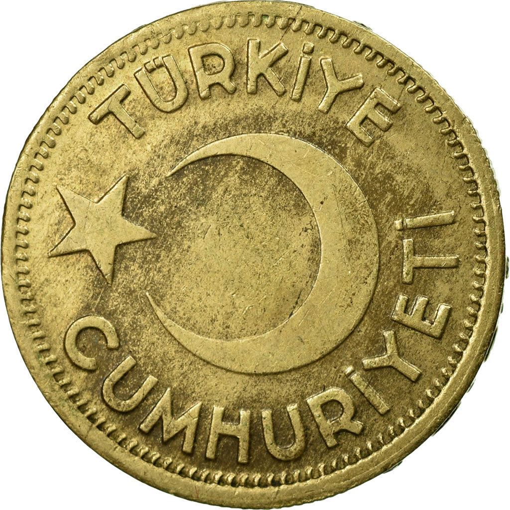 Turkey | Turkish 25 Kurus Coin | Moon Star | Istanbul | KM880 | 1944 - 1946