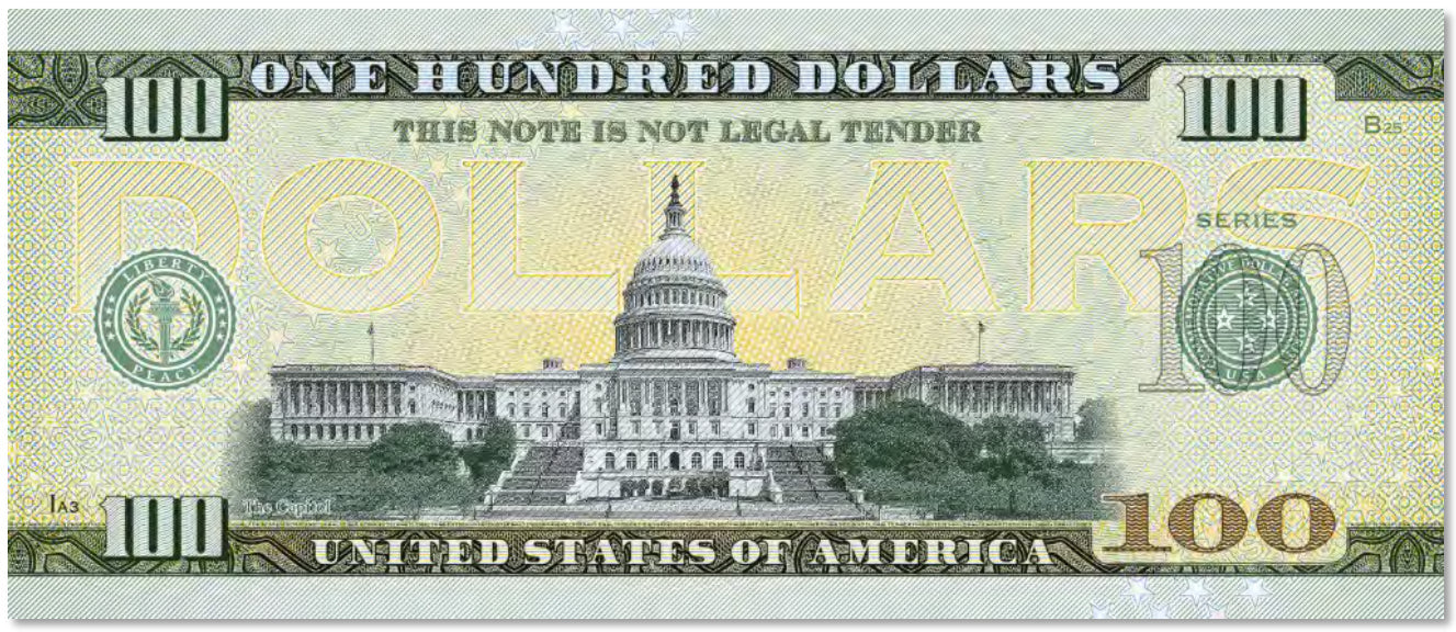 USA 100 Dollar Note | Texas Commemorative Souvenir | Sam Houston | Houston Skyline | Spindletop Oil Field | The 50 U.S. States Edition