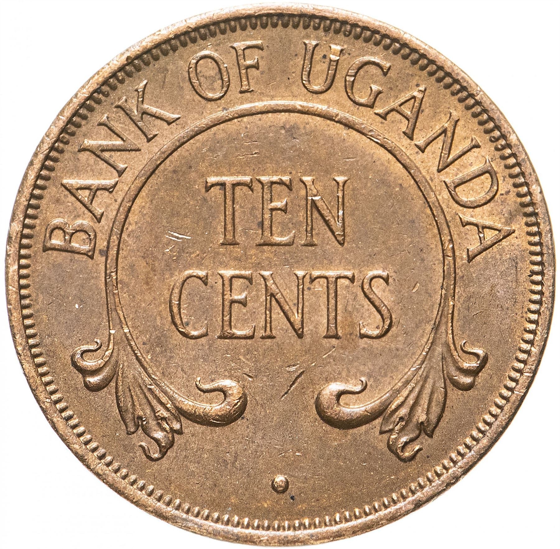 Uganda | 10 Cents Coin | KM2 | 1966 - 1975