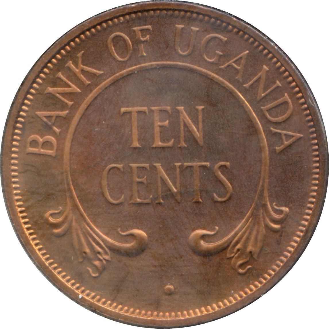 Uganda | 10 Cents Coin | KM2 | 1966 - 1975