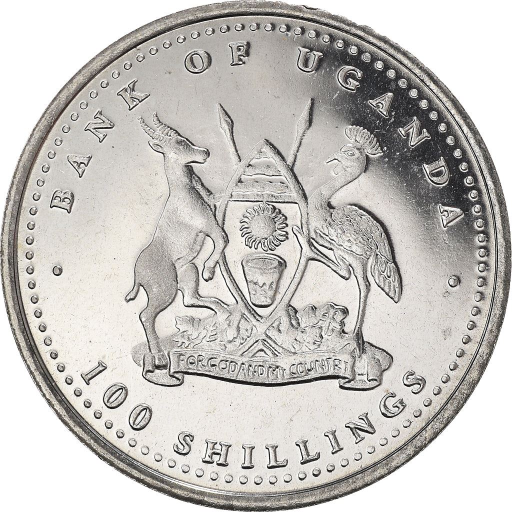 Uganda | 100 Shillings Coin | Rooster | KM197 | 2004