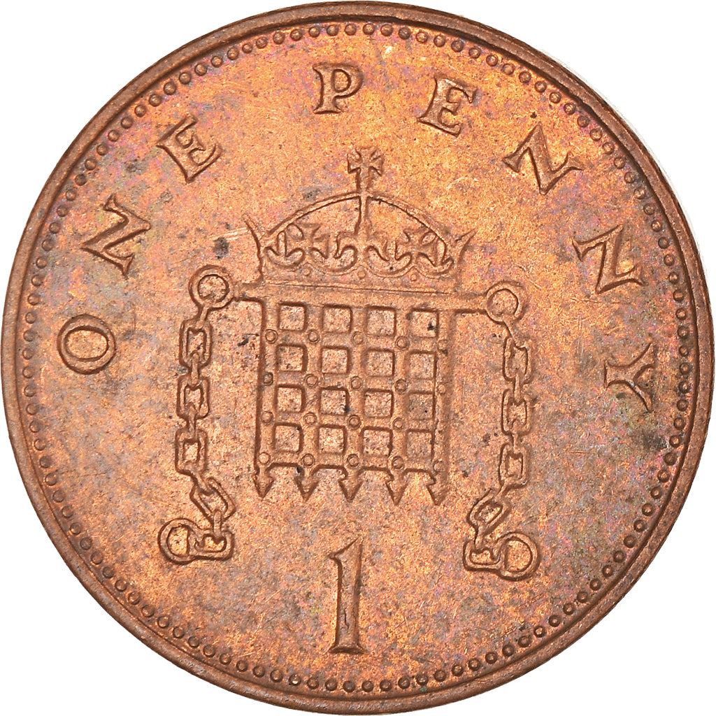 United Kingdom 1 Penny - Elizabeth II 4th portrait | non-magnetic, set issue | Coin KM986a 1999