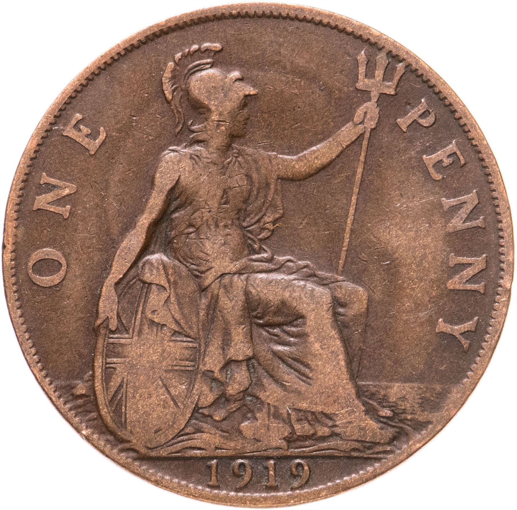 United Kingdom 1 Penny - George V | Coin KM810 1911 - 1926