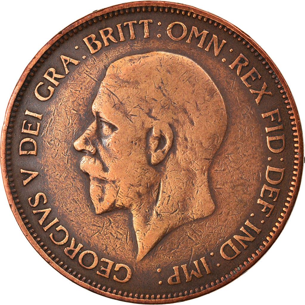 United Kingdom 1 Penny - George V smaller portrait | Coin KM838 1928 - 1936