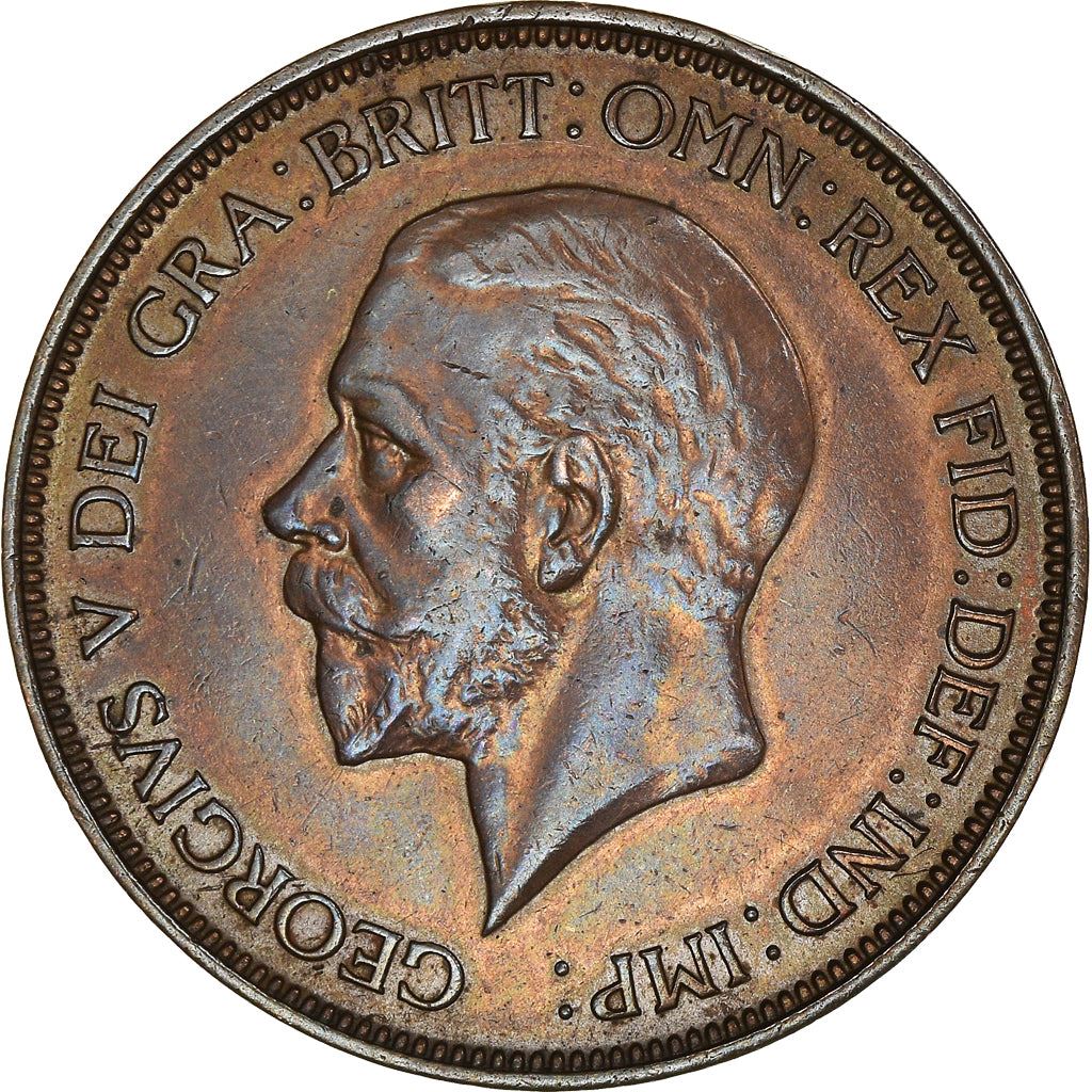 United Kingdom 1 Penny - George V smaller portrait | Coin KM838 1928 - 1936