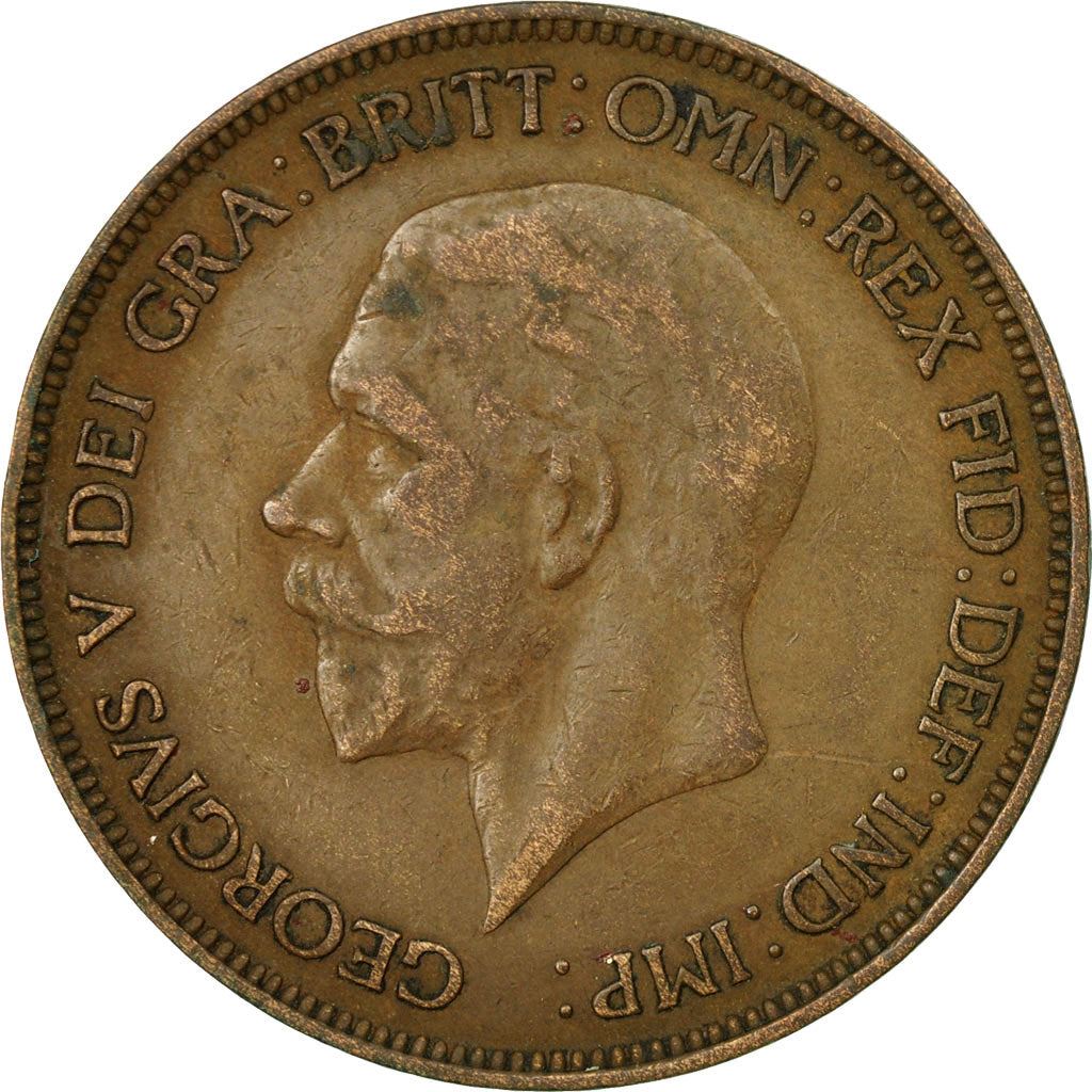 United Kingdom 1 Penny - George V smaller portrait | Coin KM838 1928 - 1936