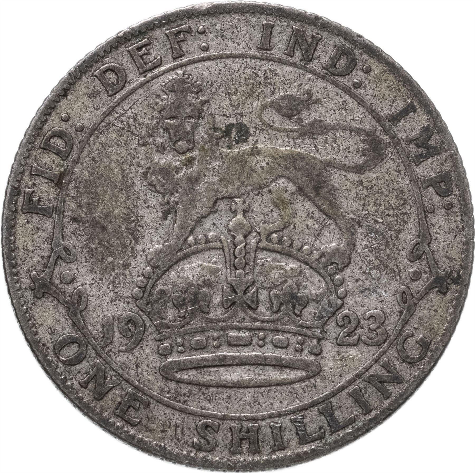 United Kingdom 1 Shilling Coin | George V 2nd type | 1920 - 1926