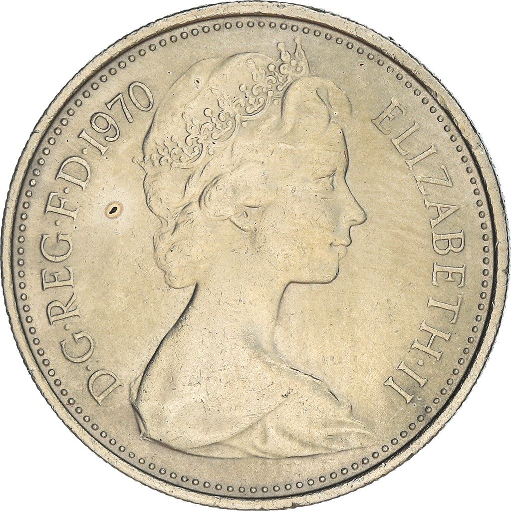 United Kingdom 1 Shilling - Elizabeth II English shield | no 'BRITT:OMN' | Coin KM904 1954 - 1970