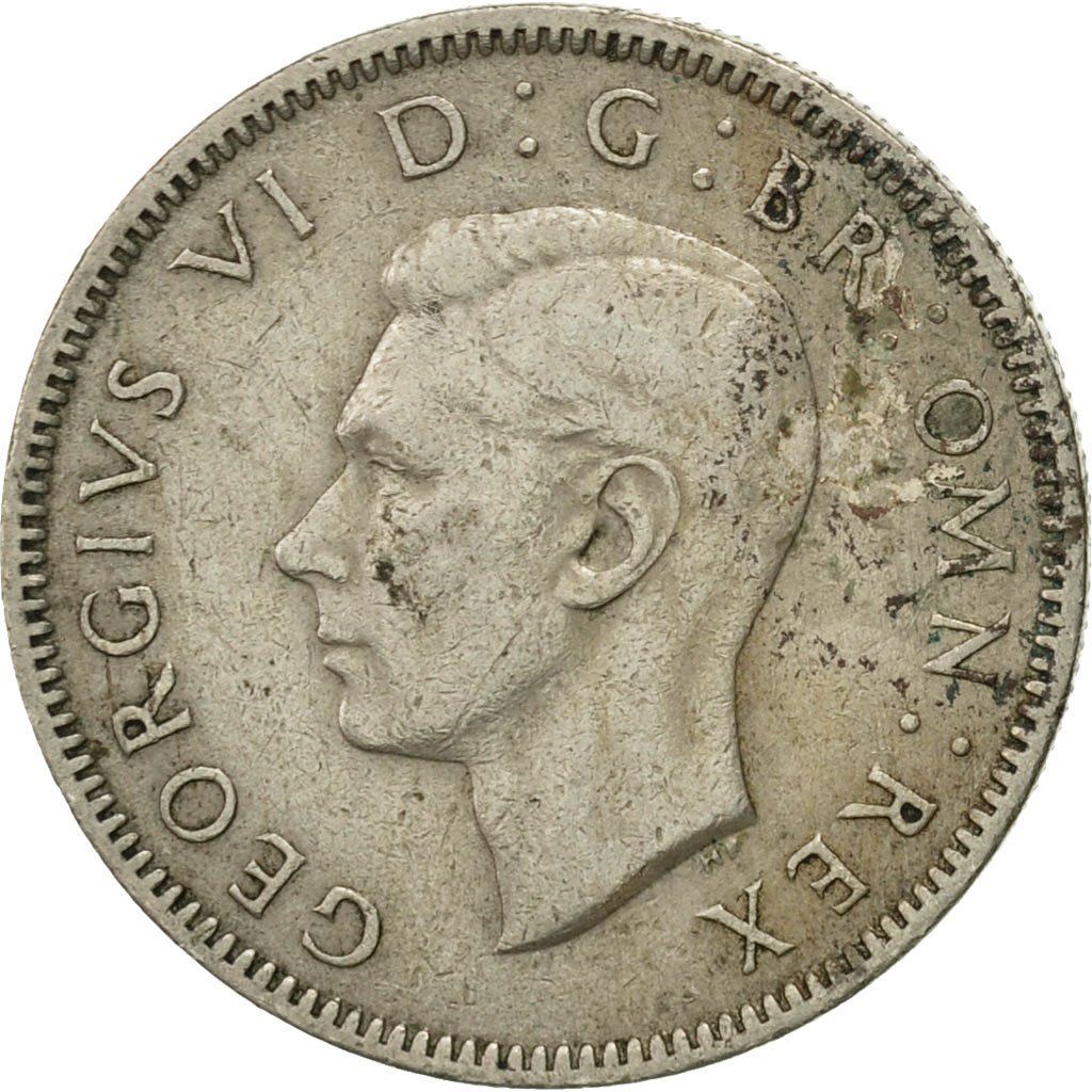 United Kingdom 1 Shilling - George VI Scottish crest | with 'IND:IMP' | Coin KM864 1947 - 1948