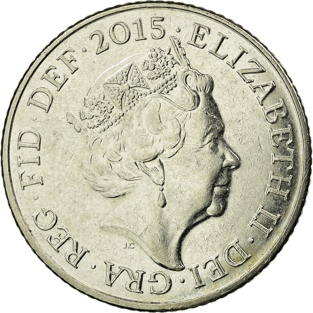 United Kingdom 10 Pence Coin | Elizabeth II 5th portrait | Royal Shield | 2015 - 2021