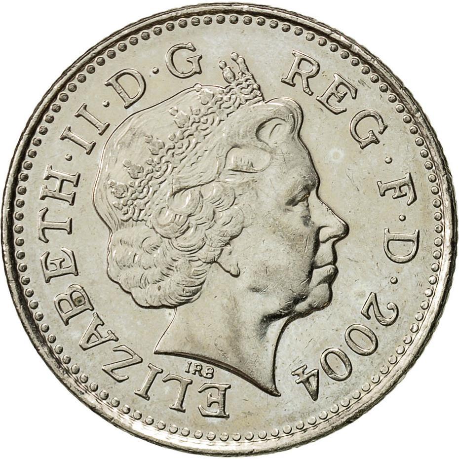 United Kingdom 10 Pence - Elizabeth II 4th portrait | Crowned Lion | Coin KM989 1998 - 2008