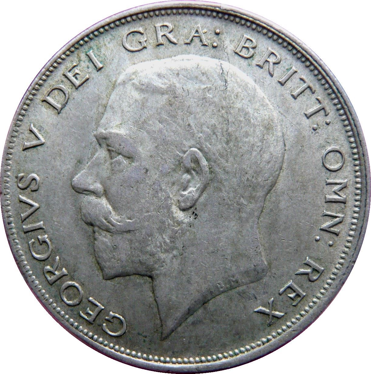 United Kingdom | 1/2 Crown | Half Crown | George V | 2nd type | 1920 - 1926