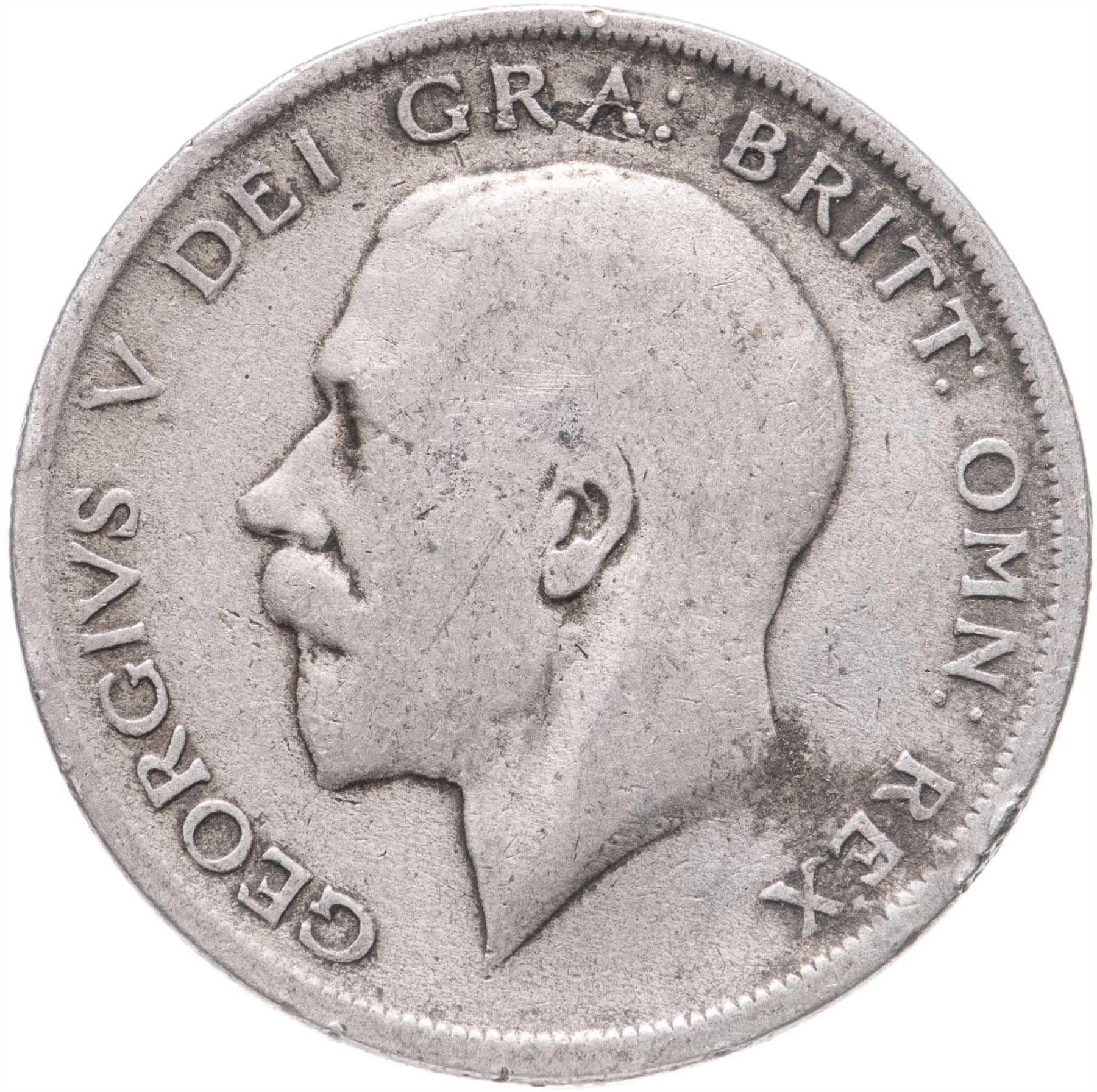 United Kingdom | 1/2 Crown | Half Crown | George V | 2nd type | 1920 - 1926