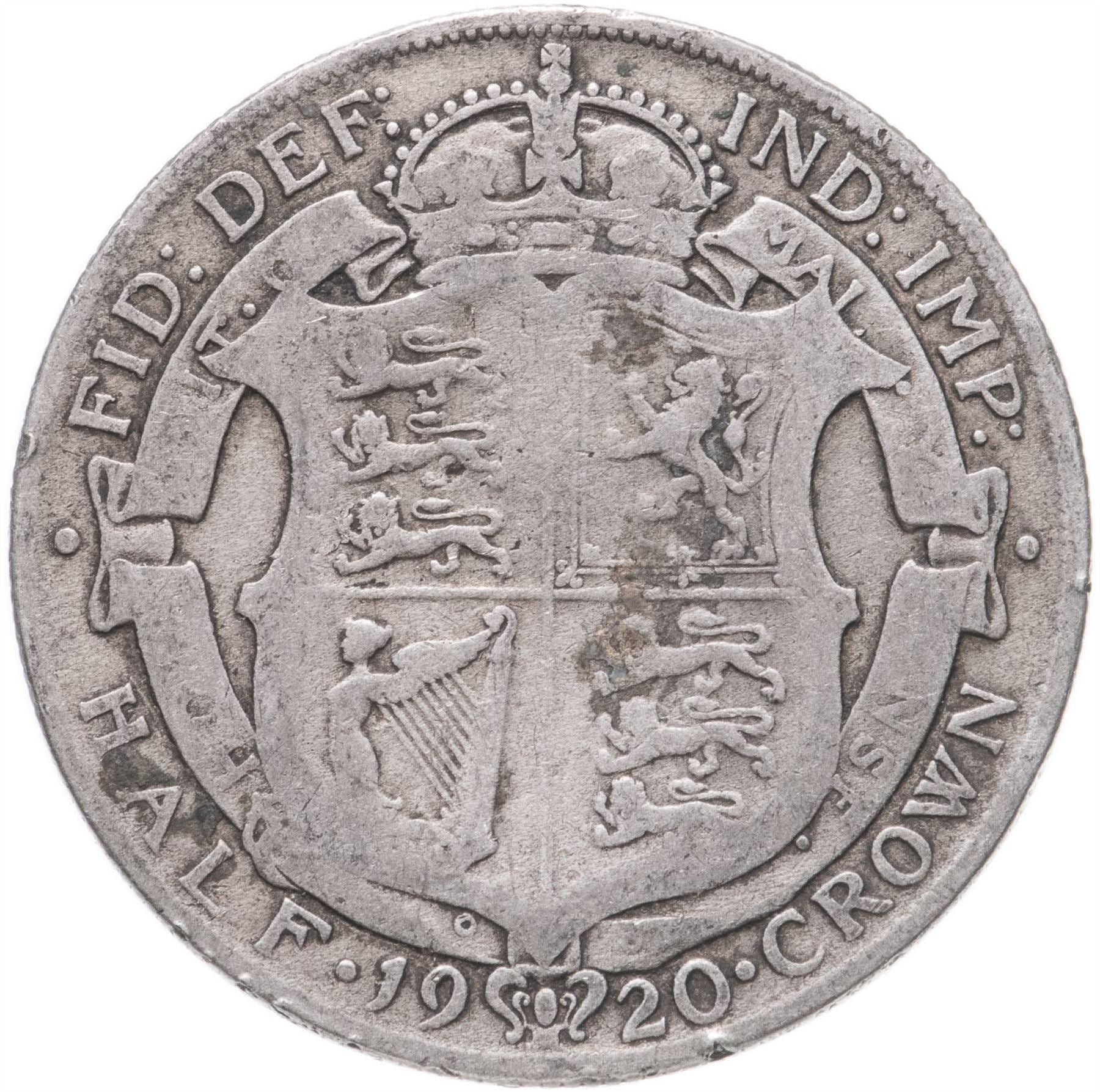 United Kingdom | 1/2 Crown | Half Crown | George V | 2nd type | 1920 - 1926