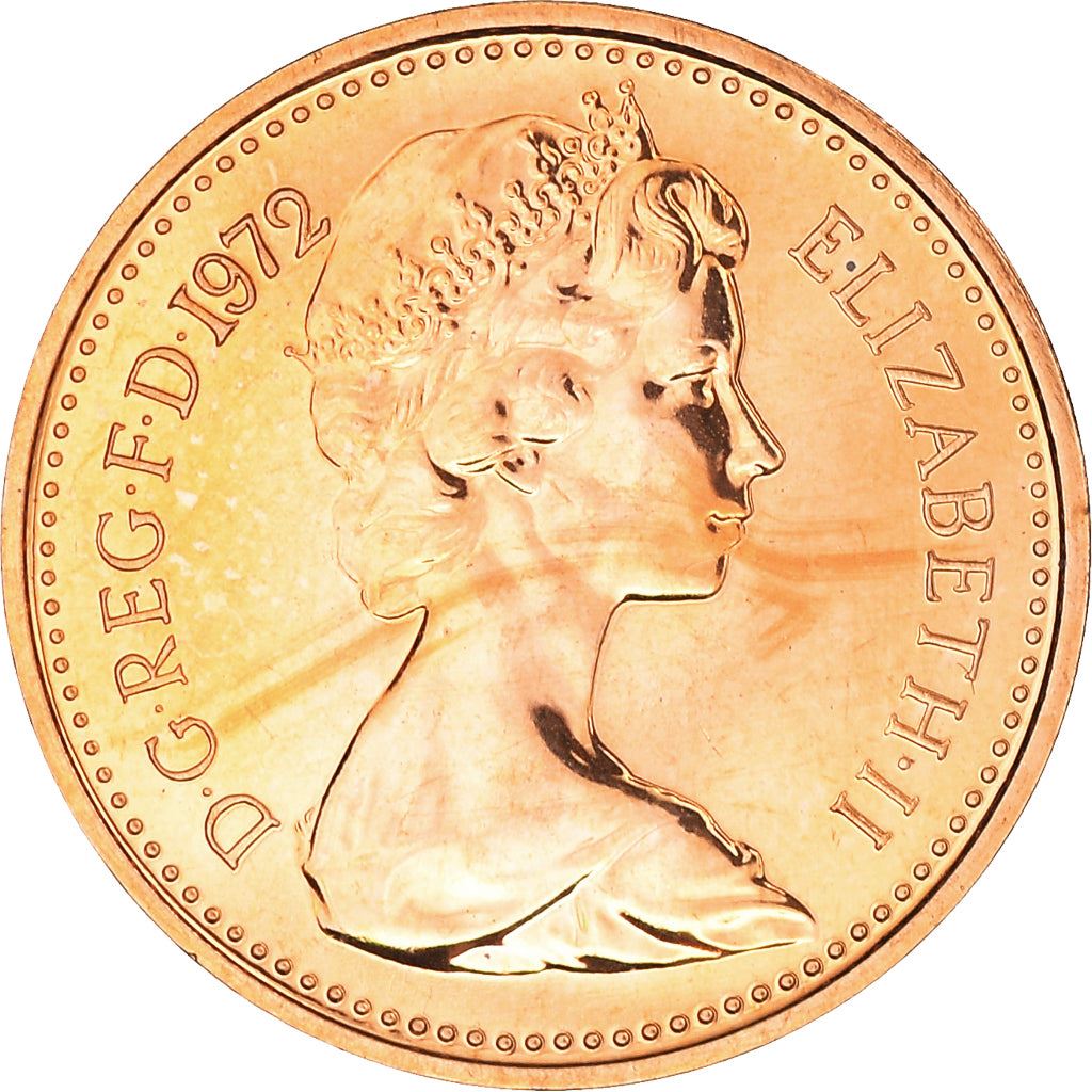 United Kingdom ½ New Penny - Elizabeth II 2nd portrait | Coin KM914 1971 - 1981