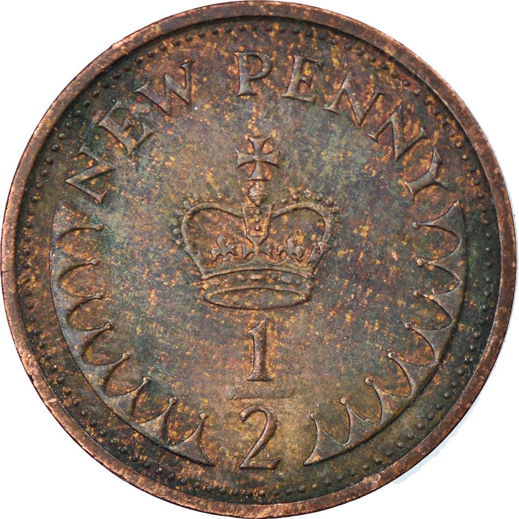 United Kingdom ½ New Penny - Elizabeth II 2nd portrait | Coin KM914 1971 - 1981