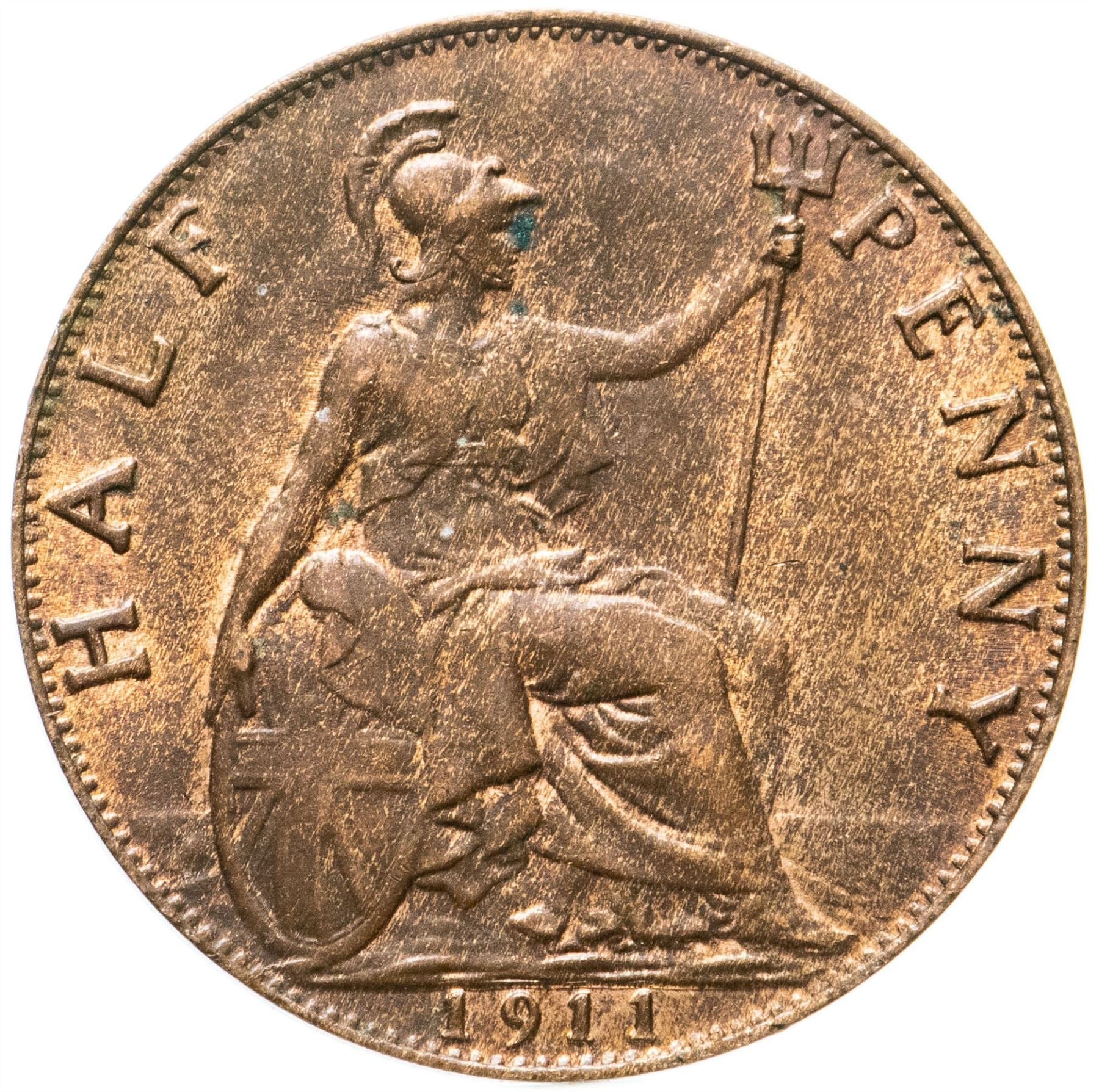 United Kingdom ½ Penny - George V | Coin KM809 1911 - 1925