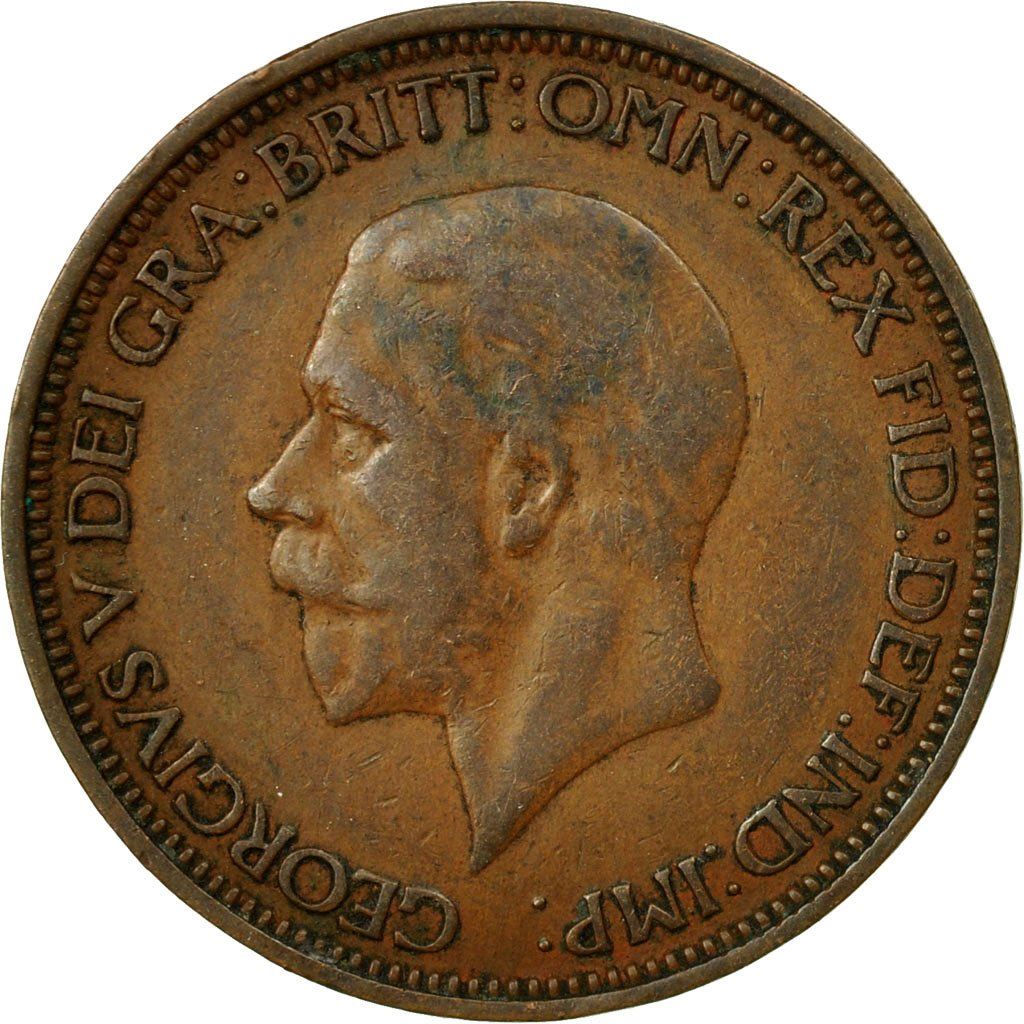 United Kingdom ½ Penny - George V smaller portrait | Coin KM837 1928 - 1936